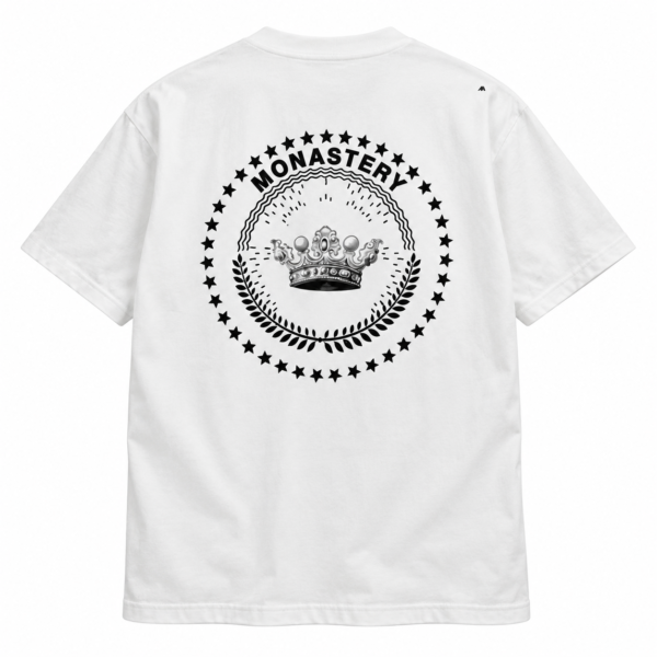 Camiseta Oversize Urban Monastery Crown – Blanca