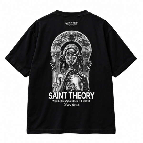 Camiseta Oversize Urban Saint Theory Divine – Negra